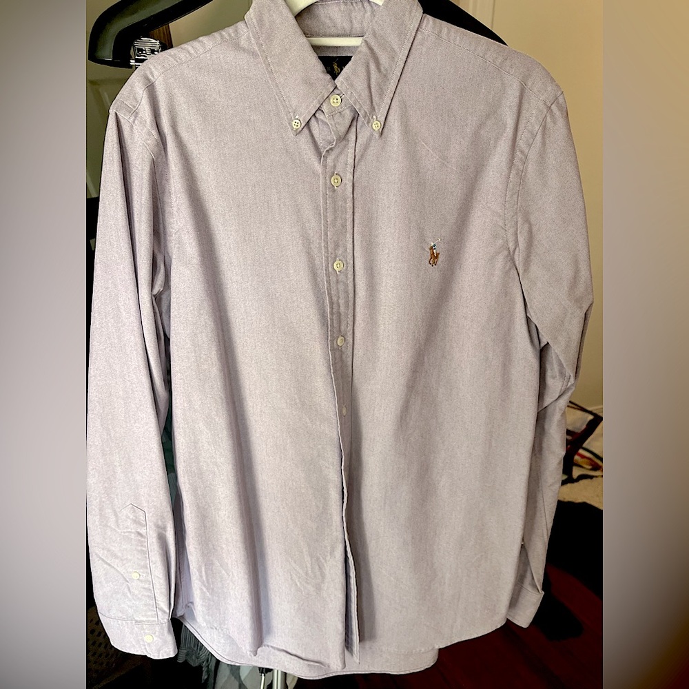 Long sleeve light purple Ralph Lauren button down